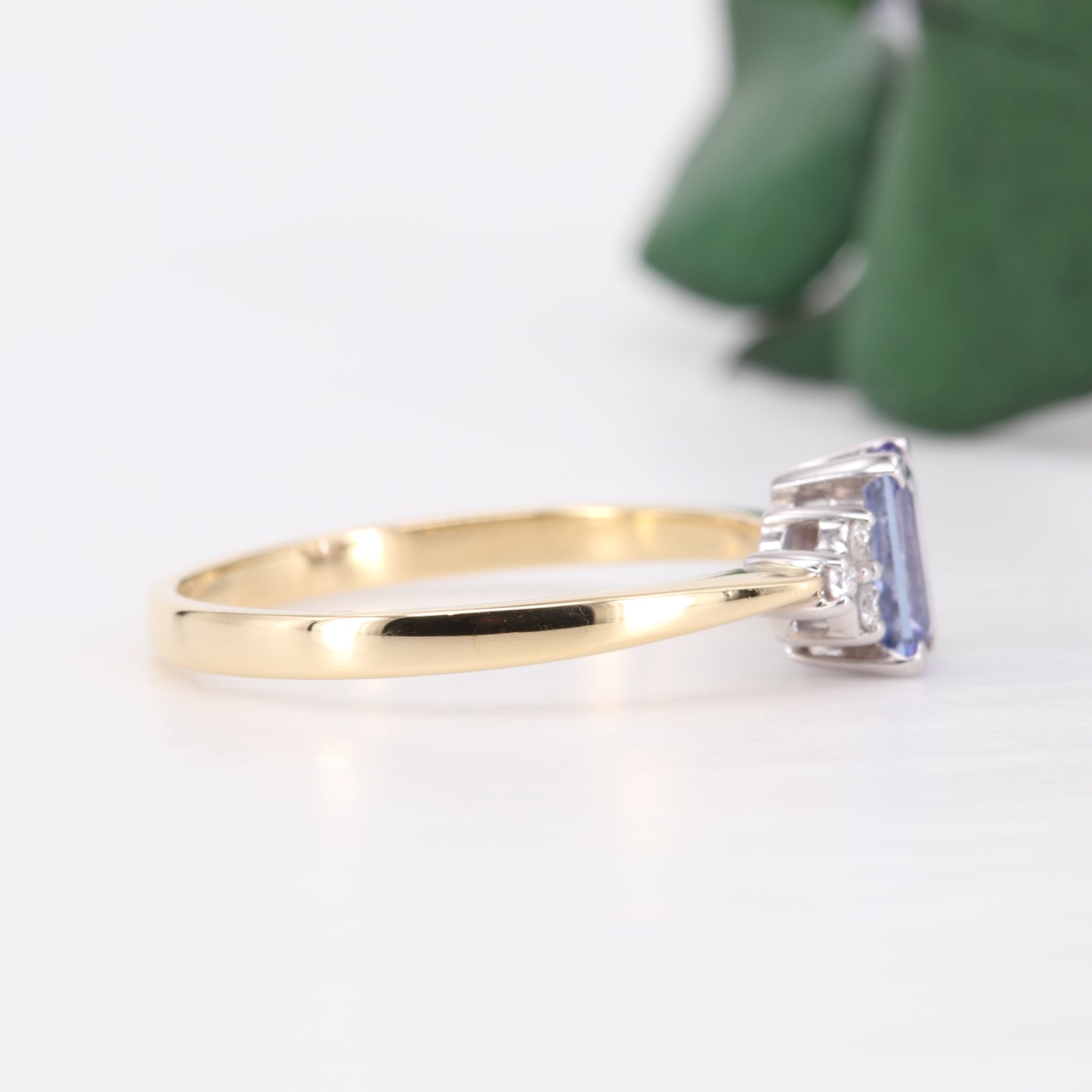 Tanzanite and Diamond 18ct Gold Ring