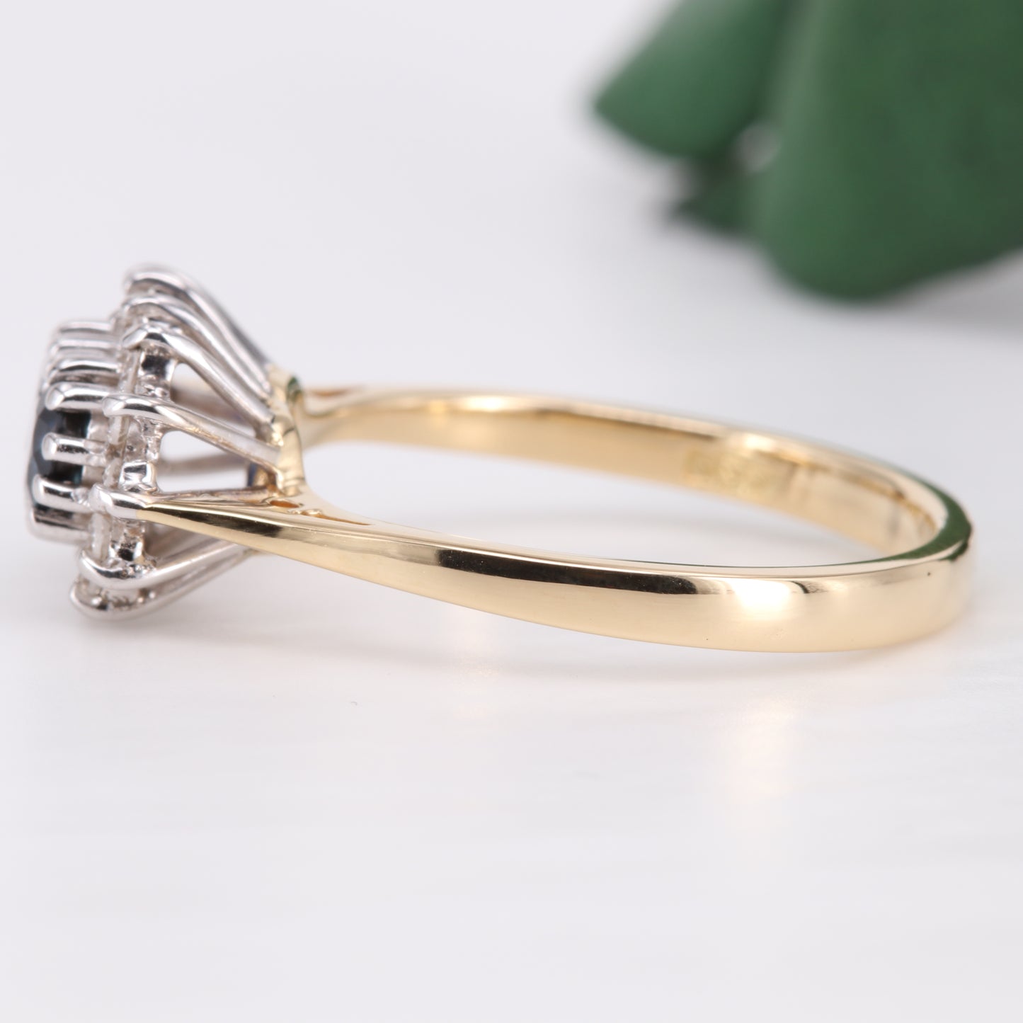 Sapphire and Diamond Two-Stone 18ct Gold Ring 1981
