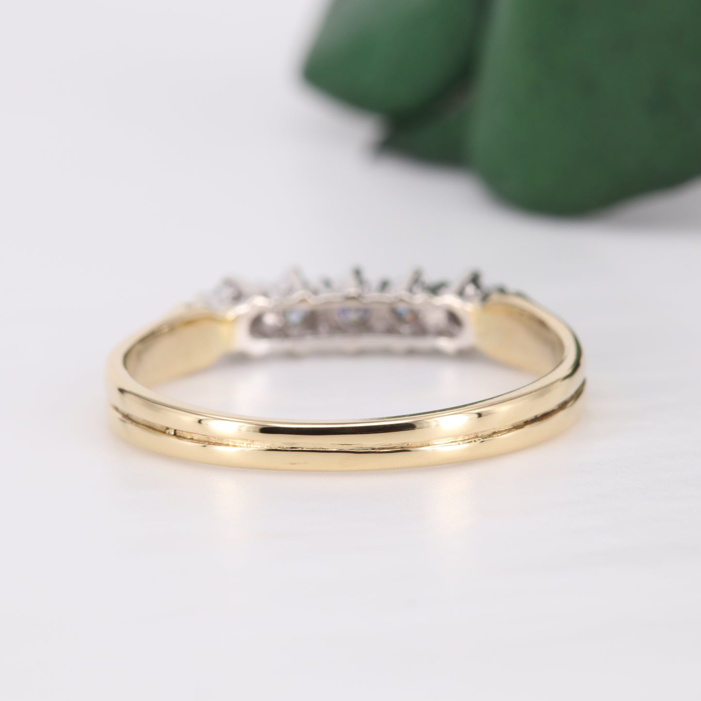 Diamond Five Stone Eternity Wedding Ring 18ct Gold 1985