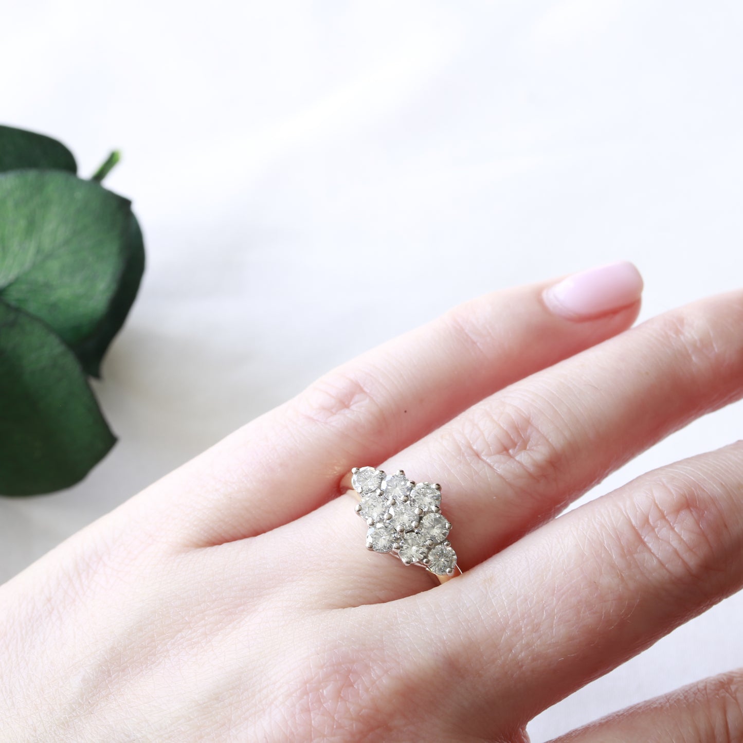 Diamond Cluster Ring 1.00ct 18ct Gold