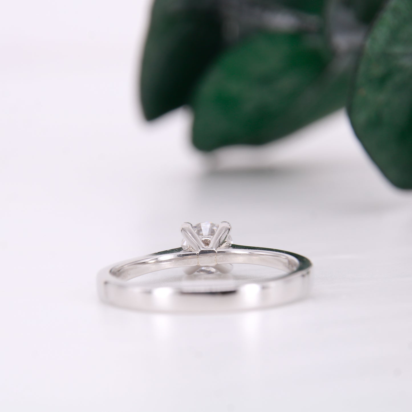 Preowned 0.40ct round brilliant cut solitaire diamond engagement ring