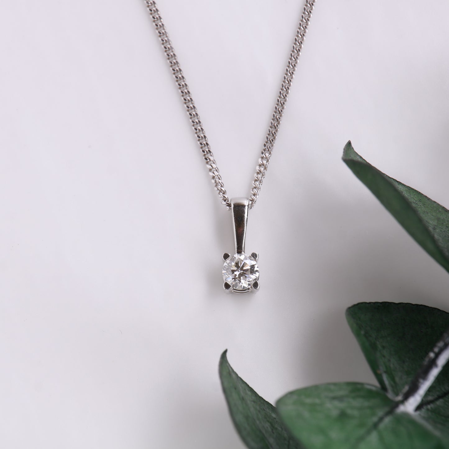 Solitaire Diamond Pendant