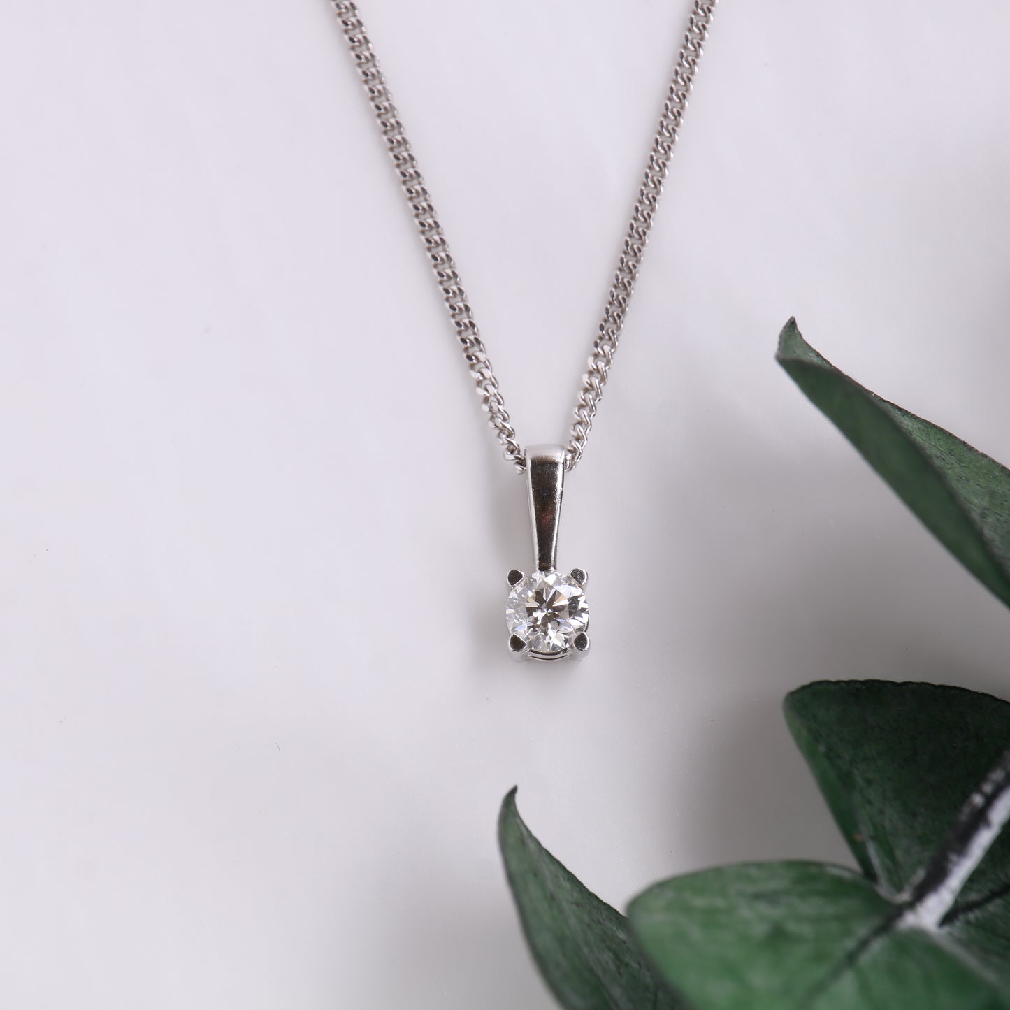 Solitaire Diamond Pendant