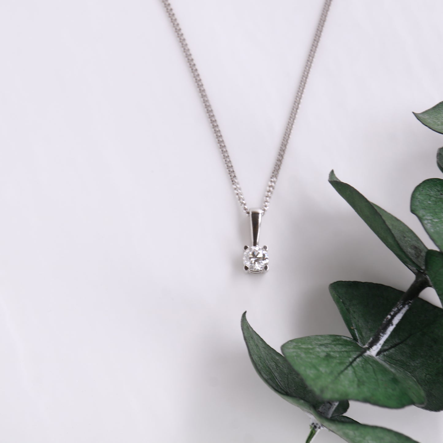 Solitaire Diamond Pendant