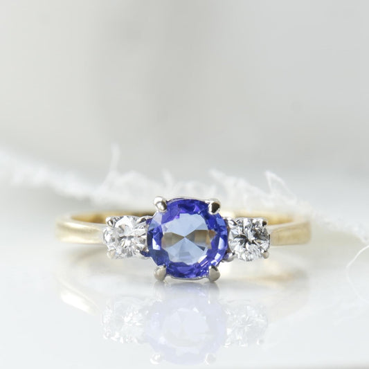 Tanzanite and Diamond Ring