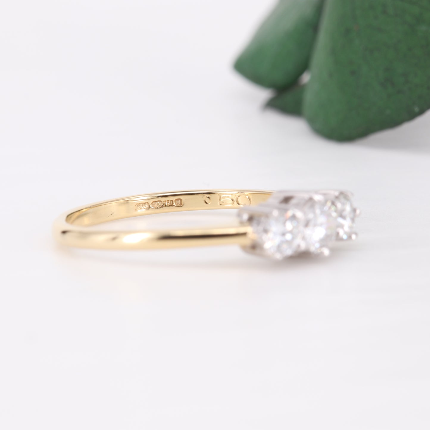 Diamond Trilogy Ring 18ct Gold 0.50ct