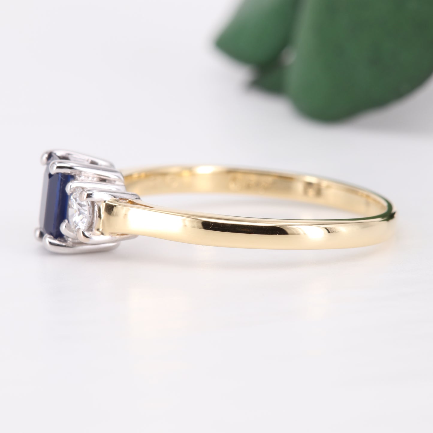 Sapphire and Diamond Trilogy 18ct Gold Ring