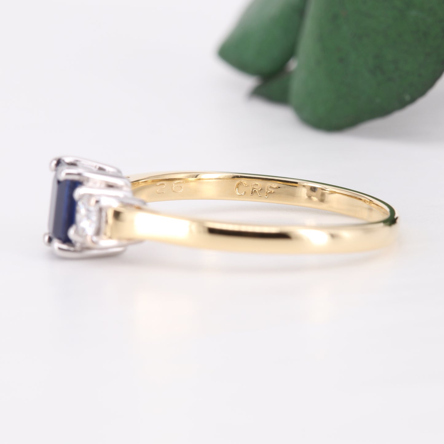 Sapphire and Diamond Trilogy 18ct Gold Ring