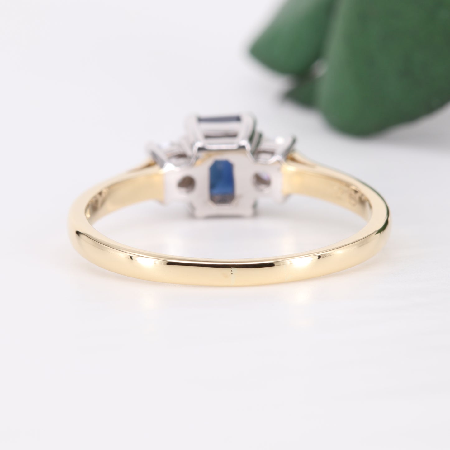 Sapphire and Diamond Trilogy 18ct Gold Ring