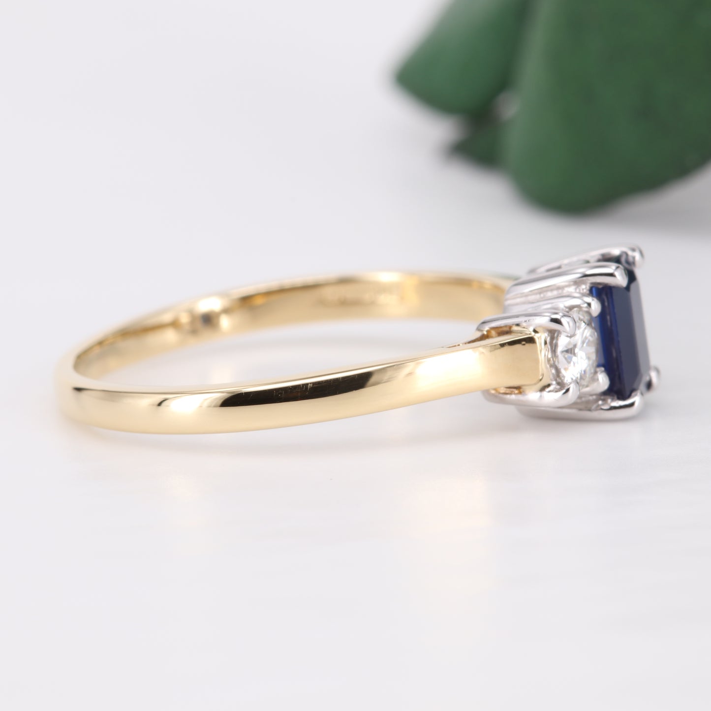 Sapphire and Diamond Trilogy 18ct Gold Ring