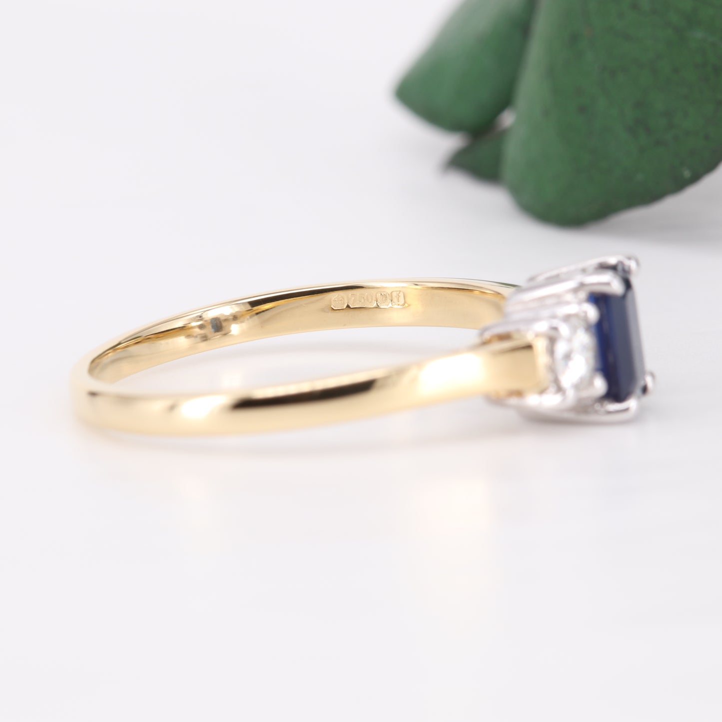 Sapphire and Diamond Trilogy 18ct Gold Ring