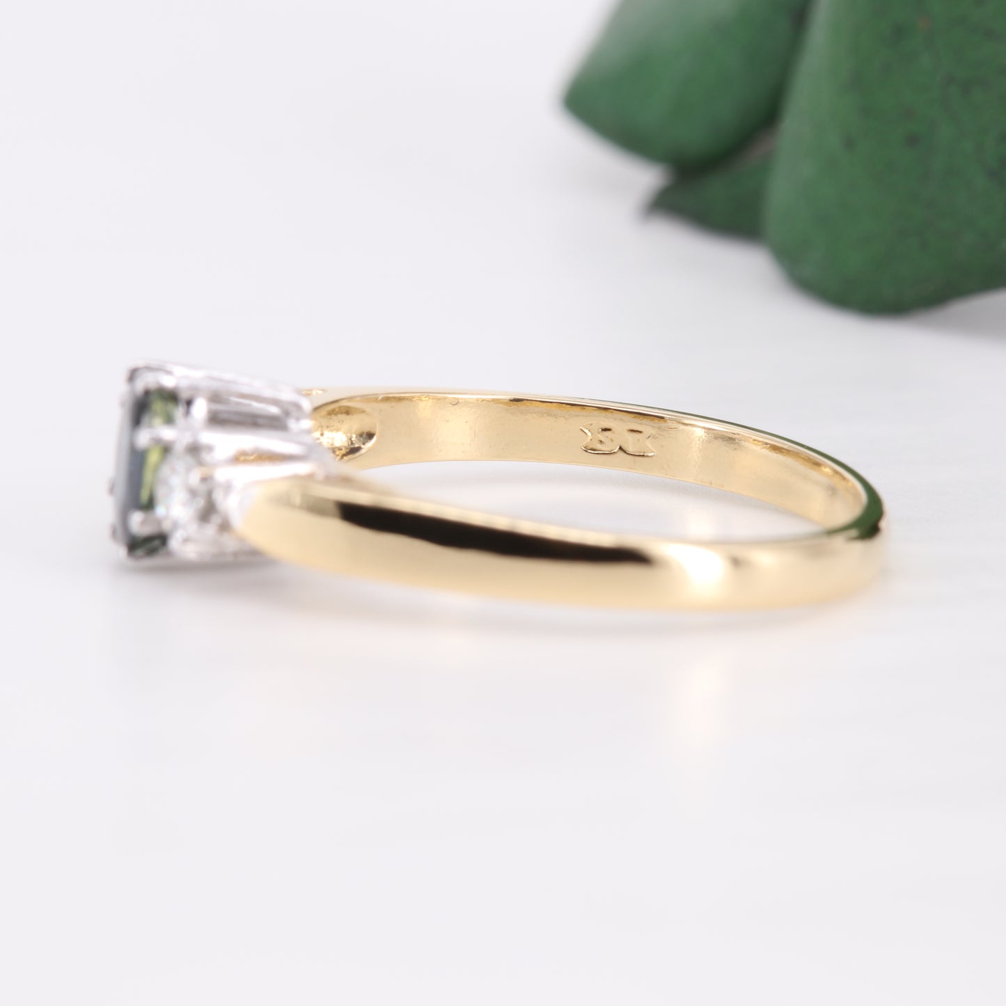 Sapphire and Diamond Trilogy 18ct Gold Ring 1986