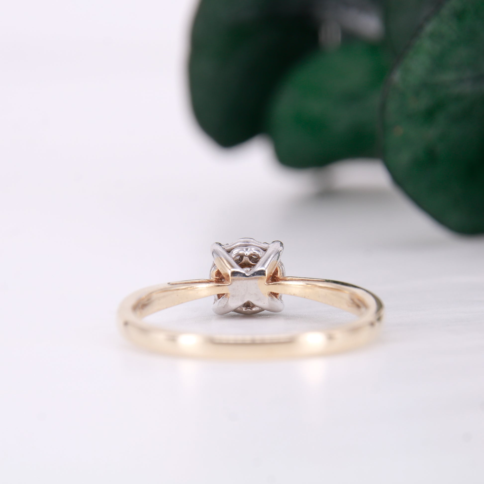Preowned diamond cluster ring. Made up of 9 round brilliant cut diamonds each of excellent colour and clarity this ring sparkles perfectly.