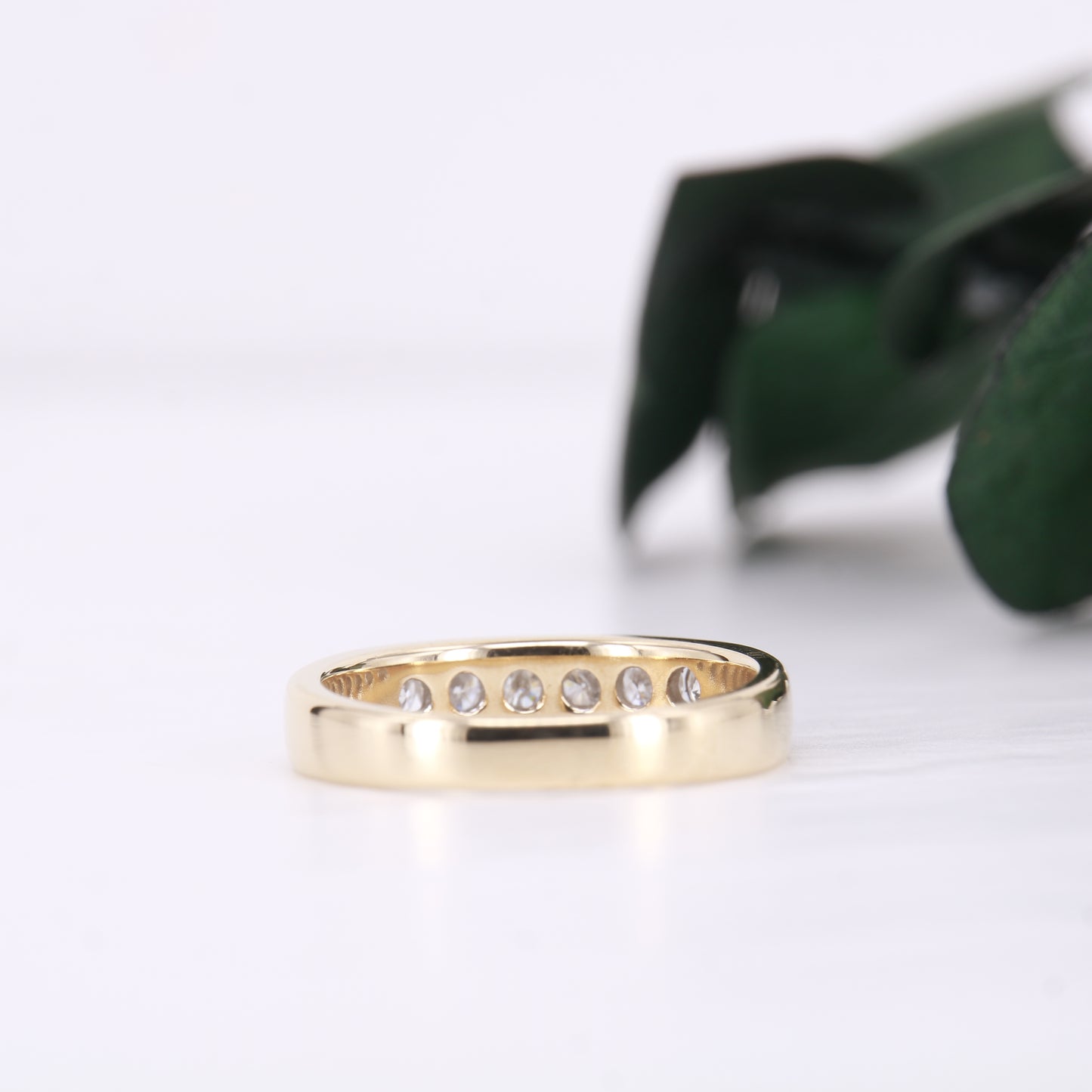 Diamond Channel Set Eternity 18ct Gold Ring 0.60ct