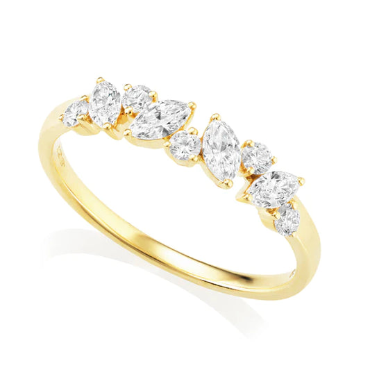 Mixed Cut Diamond Eternity Ring